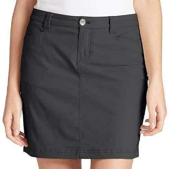 Eddie Bauer Women's Adventurer 2.0 Skort Size 8 Dark Smoke UPF - Picture 2 of 12